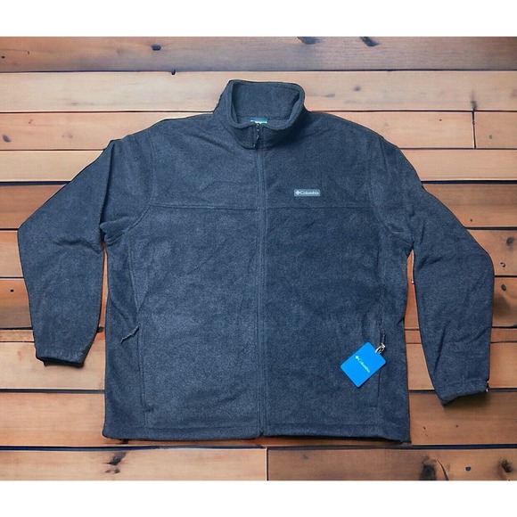 Columbia Other - Columbia Sportswear Gray Fleece Pockets Full Zip Jacket Adult Regular Size XXL